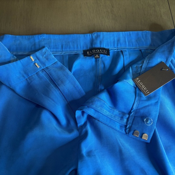 ๐ NWOT Eloquii Blue Dress Pants 16 โ Plus Size Workwear Dressy w/ Pockets - Picture 8 of 15